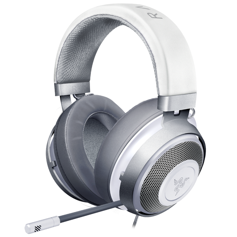 雷蛇（Razer）北海巨妖 水银版 2019新款 7.1虚拟环绕声 清凉凝胶耳罩 电竞电脑有线游戏耳机