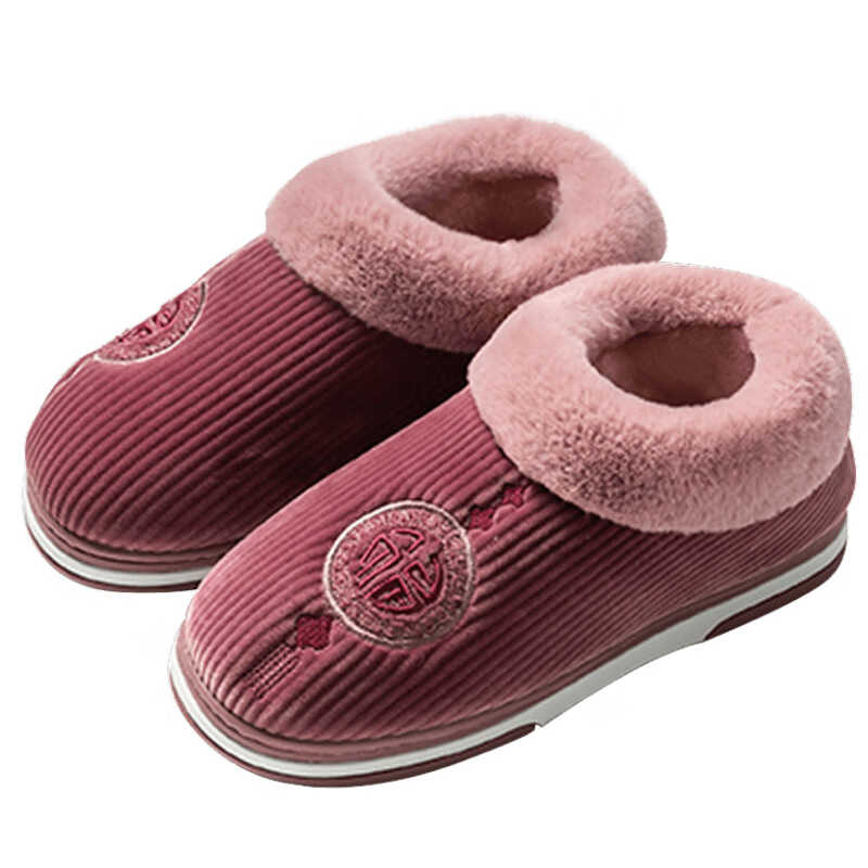 回力棉拖鞋女包跟月子加绒加厚保暖产后家居室内防滑耐磨舒适中国风