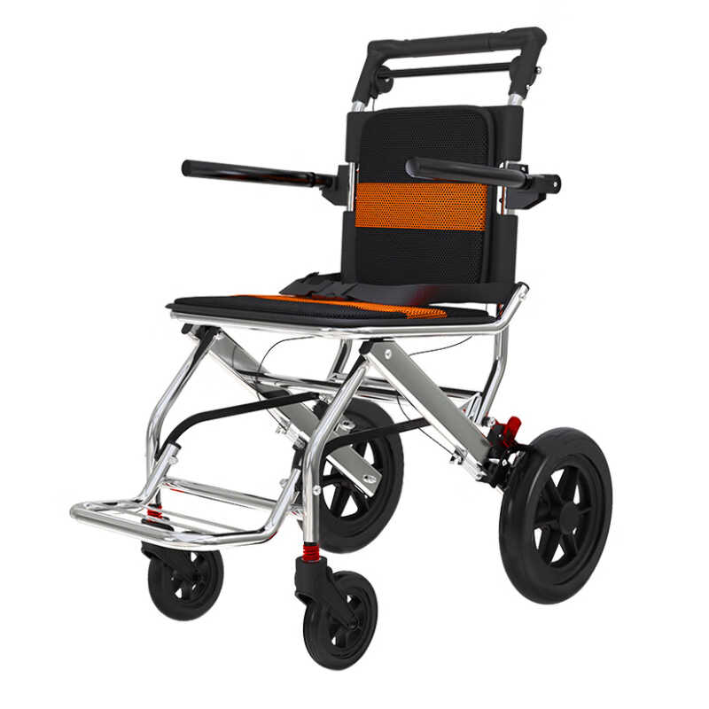 森立（homyking）轮椅轻便折叠减震手推老人轮椅小巧代步车便捷手动助行铝合金轮椅可放后备箱旅行618元