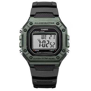 卡西欧(casio) 手表男女 小方块手表 多功能防水数显 学生运动手表