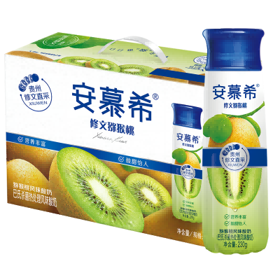 伊利安慕希修文猕猴桃奶昔风味酸奶230g10瓶箱礼盒装王鹤棣同款