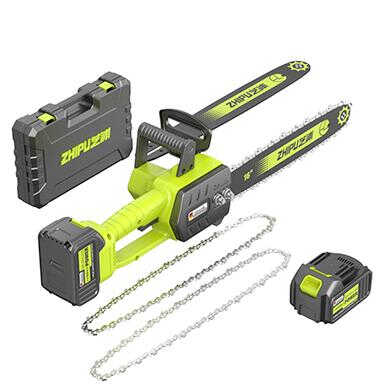 芝浦zhipu充电式电锯家用电链锯大功率木工锂电锯伐木锯强劲专业级12