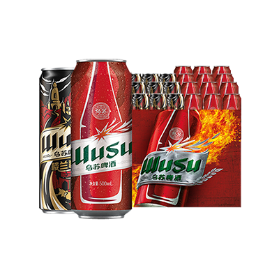 乌苏啤酒(wusu)红乌苏500ml*12罐 楼兰秘酿500ml*6罐 79.00元
