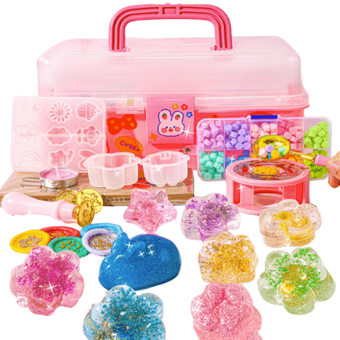 儿童串珠手工diy材料过新年礼物龙年小女孩玩具盲盒手链戳戳乐6岁