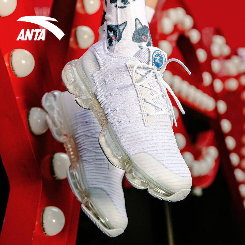 安踏anta官方旗舰跑鞋气垫鞋seeednasa网面透气休闲跑步鞋安踏白中蓝6