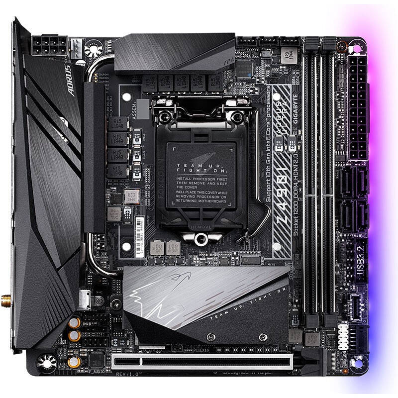技嘉gigabytez690z590iaorusultra迷你雕itx小钢炮主板z490z490iaor
