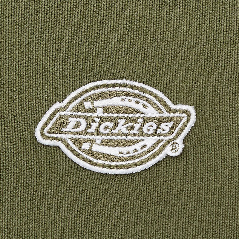 dickies卫衣logo绣花卫衣男式毛圈布圆领套头上衣卫衣男dk008716青苔