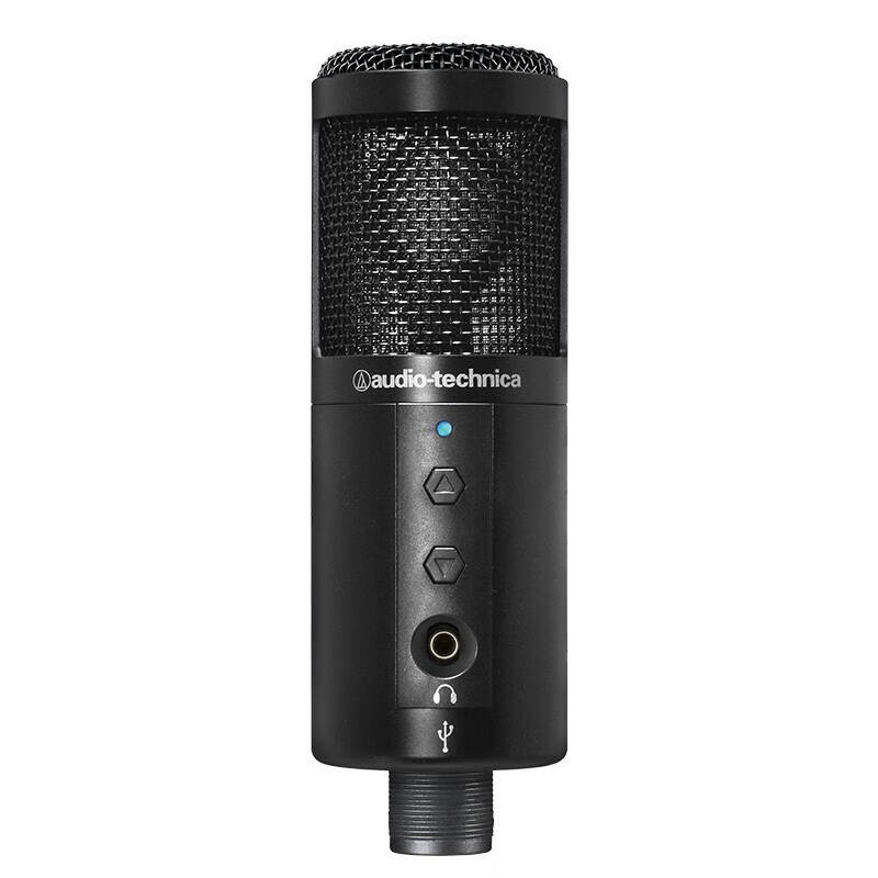 铁三角audiotechnicaatr2500电容麦克风话筒录音主播k歌录音设备黑色