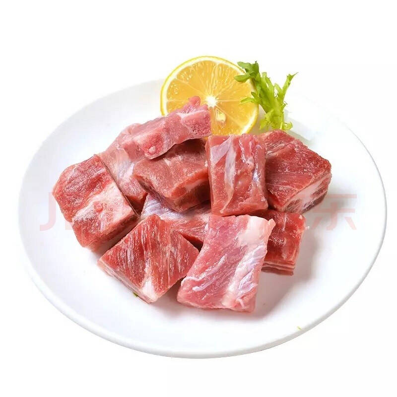 京东跑山猪黑猪去颈前排400g袋生鲜排骨林间生长360天煎炒炖煮皆宜