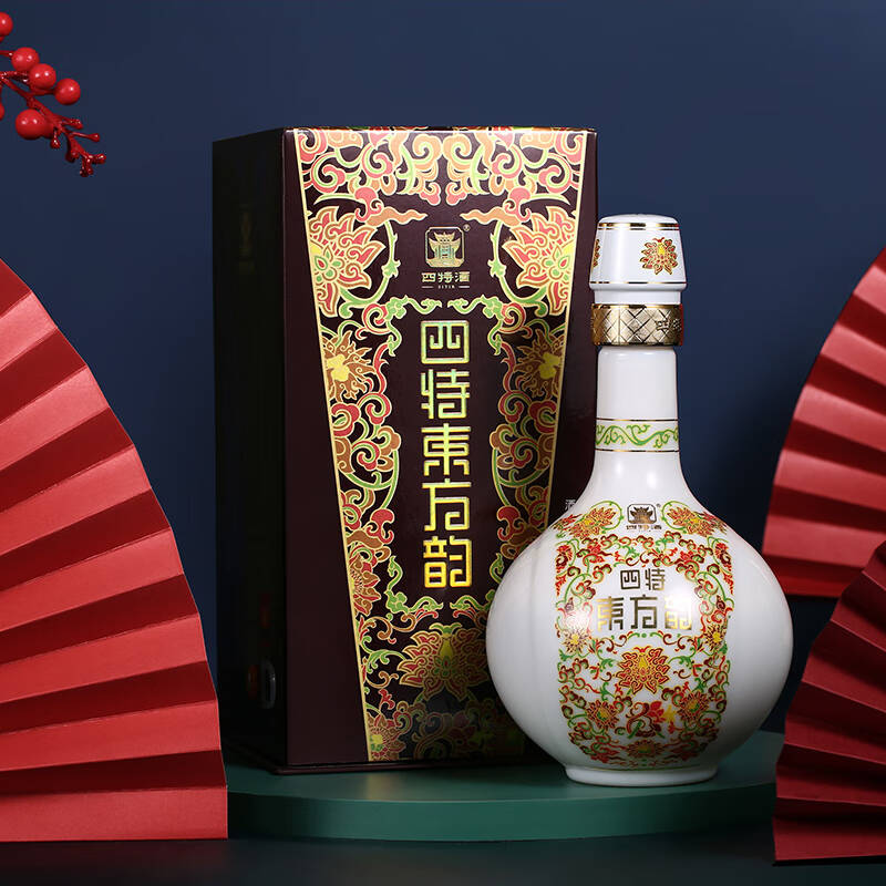 四特白酒东方韵弘韵特香型白酒52度500ml单瓶装
