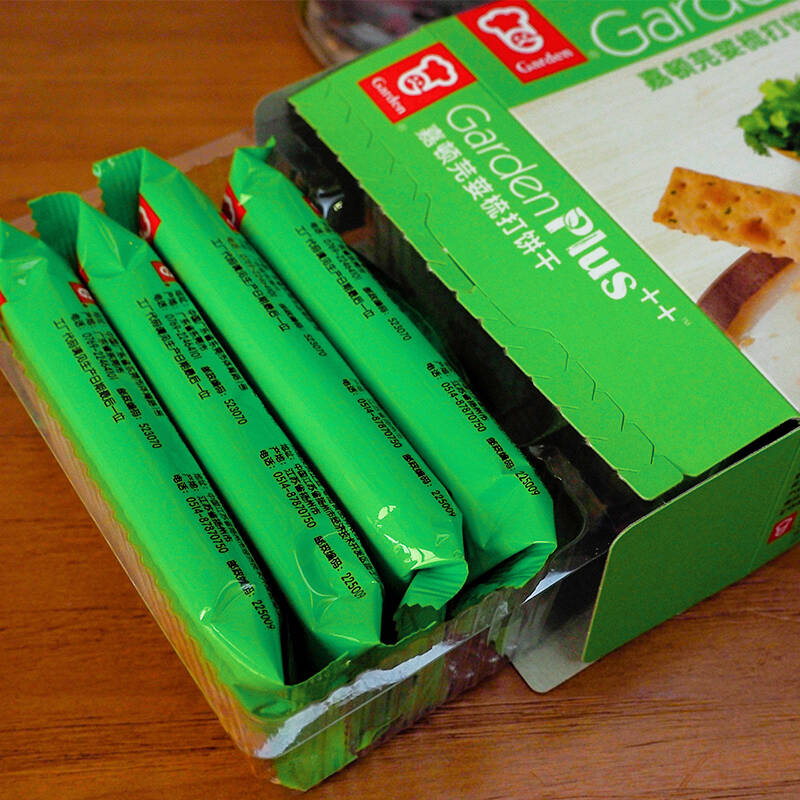 嘉顿garden苏打饼干零食香菜味梳打饼干芫荽梳打健康下午茶192g2件