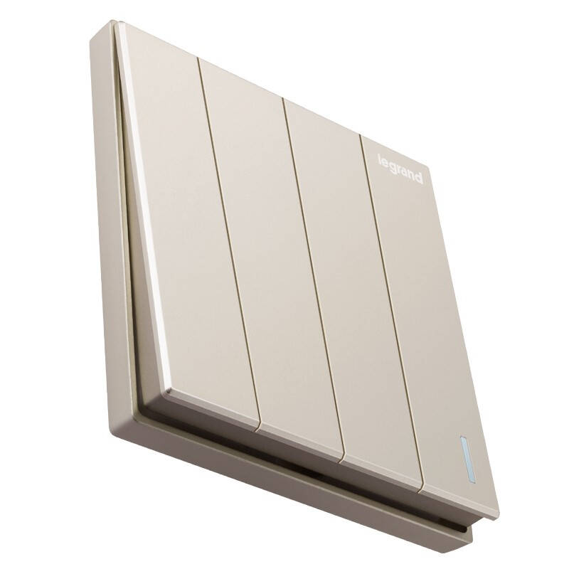罗格朗legrand开关插座面板仕典系列米兰金色86型暗装墙壁电源套餐四