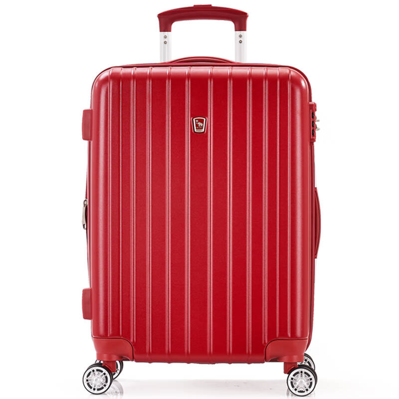爱华仕oiwas行李箱女男20英寸登机箱红色拉杆箱结婚箱子陪嫁箱旅行箱