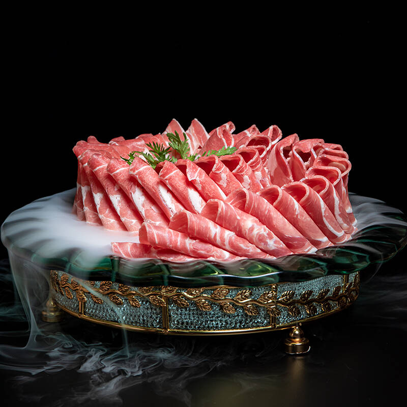 额尔敦羔羊肉卷内蒙锡林郭勒新鲜羔羊肉片清真羊肉卷火锅食材国产囤货