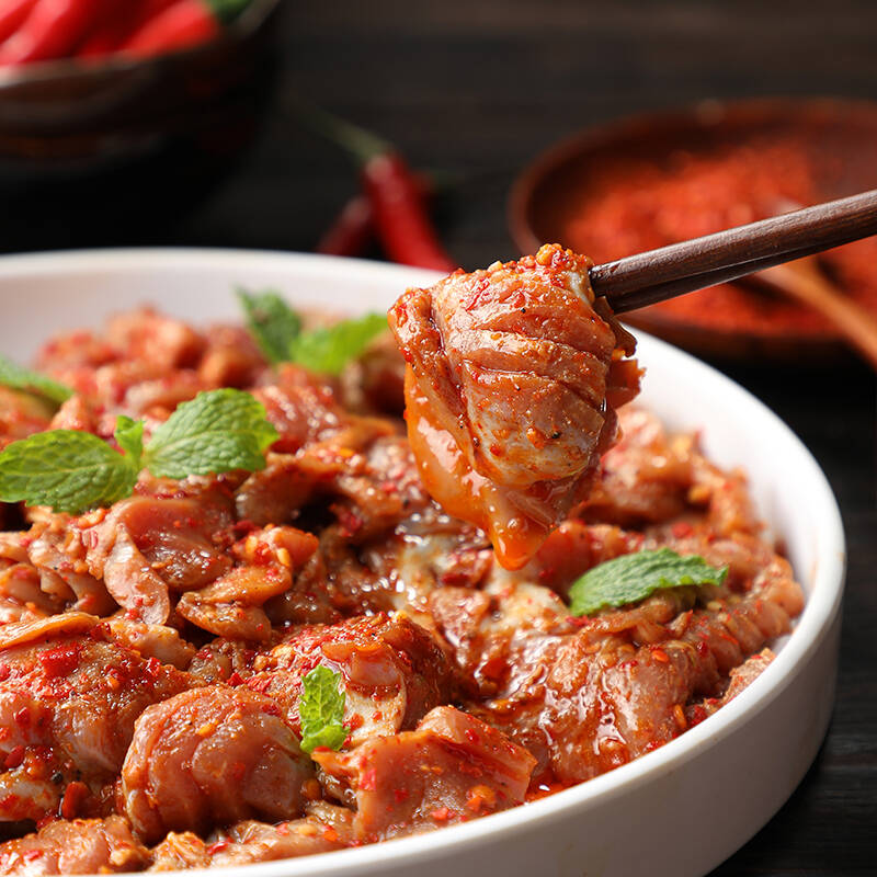 蜀海香辣小郡肝200g鸡胗火锅食材关东煮汤料串串麻辣冒菜火锅涮锅丸料