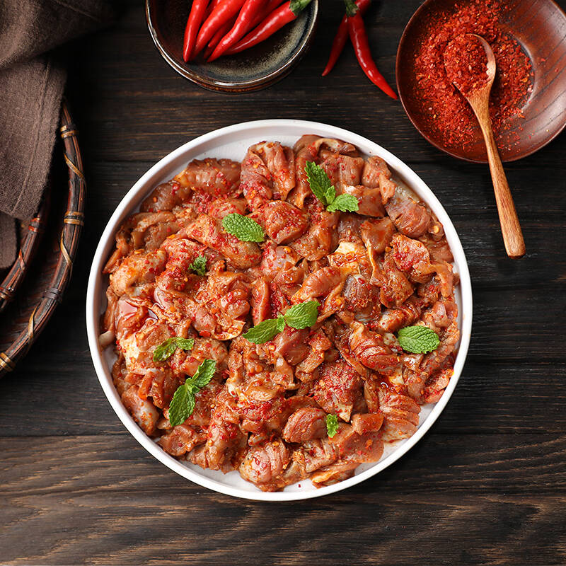 蜀海香辣小郡肝200g鸡胗火锅食材关东煮汤料串串麻辣冒菜火锅涮锅丸料