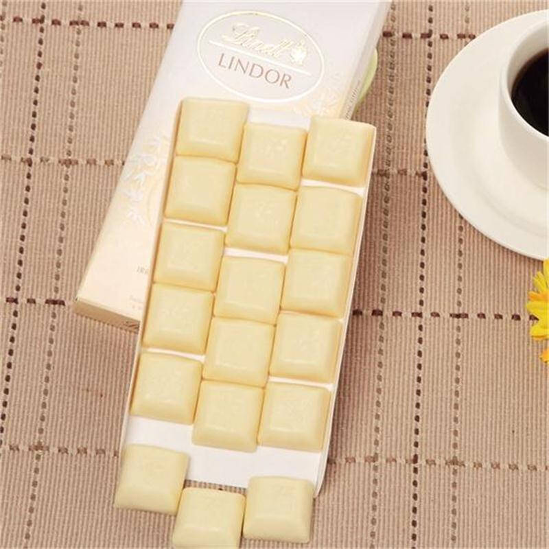 瑞士莲lindt软心小块装白巧克力100g